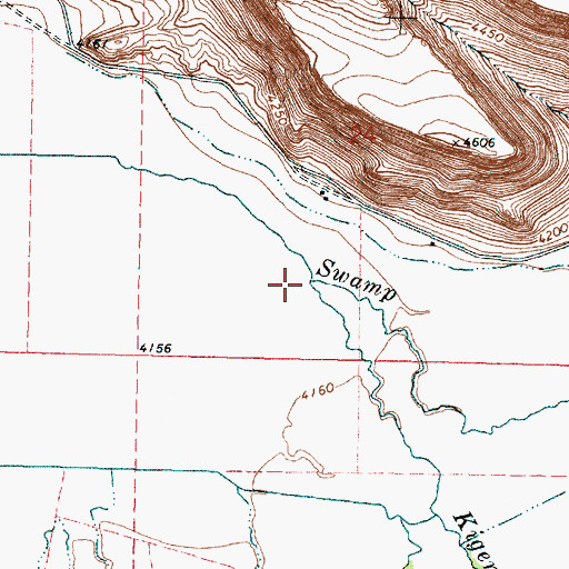 Topographic Map of Kiger Creek, OR