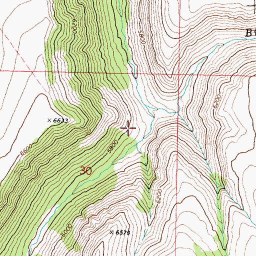 Topographic Map of Kiger Gorge, OR