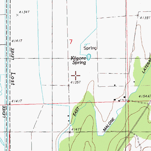 Topographic Map of Kilgore Spring, OR