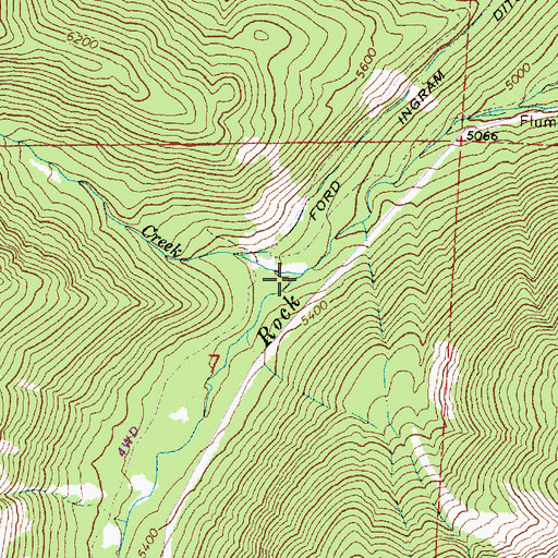 Topographic Map of Killamacue Creek, OR
