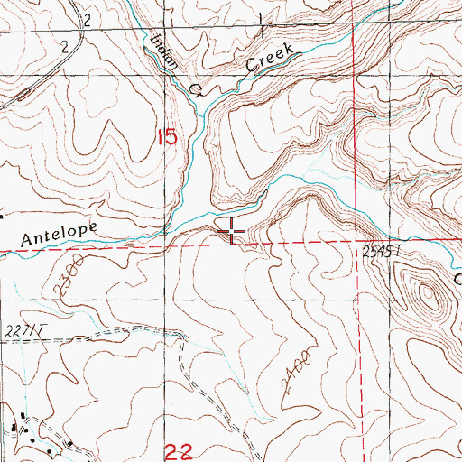 Topographic Map of King Canyon, OR