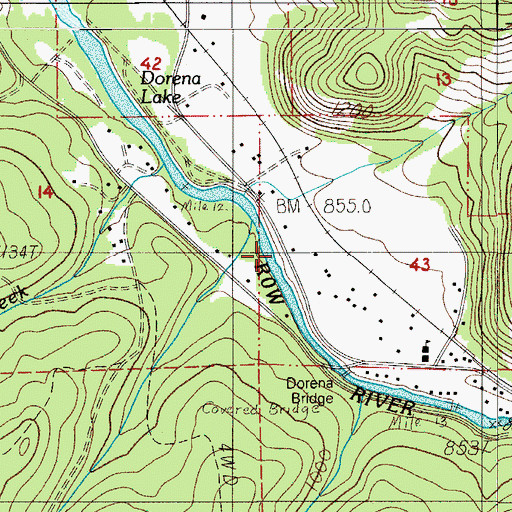 Topographic Map of King Creek, OR