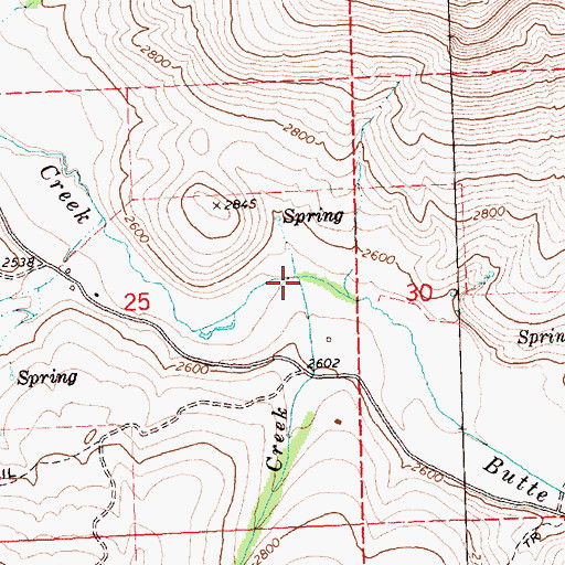 Topographic Map of King Creek, OR