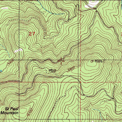 Topographic Map of King Mountain Truck Trail, OR