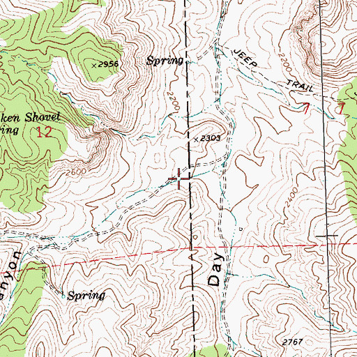 Topographic Map of Kinney Canyon, OR