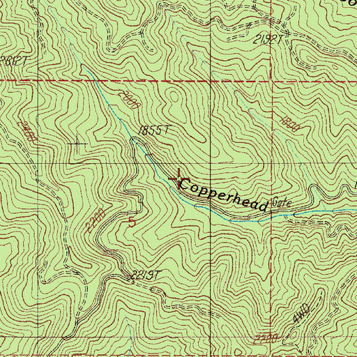 Topographic Map of Frank Kinney City Park, OR
