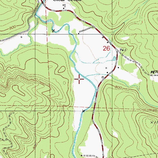 Topographic Map of Kist Creek, OR