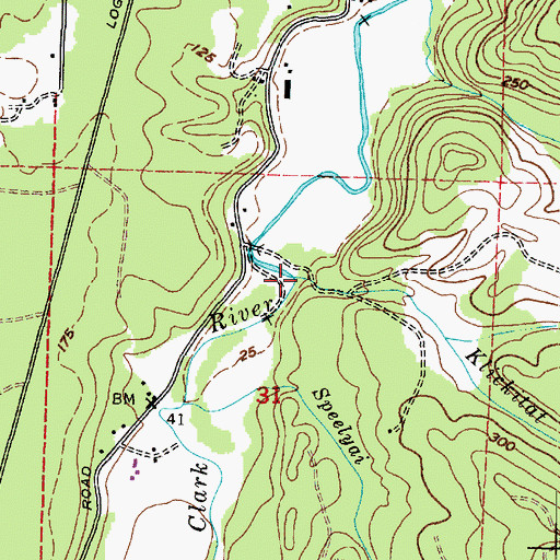 Topographic Map of Klickitat Creek, OR