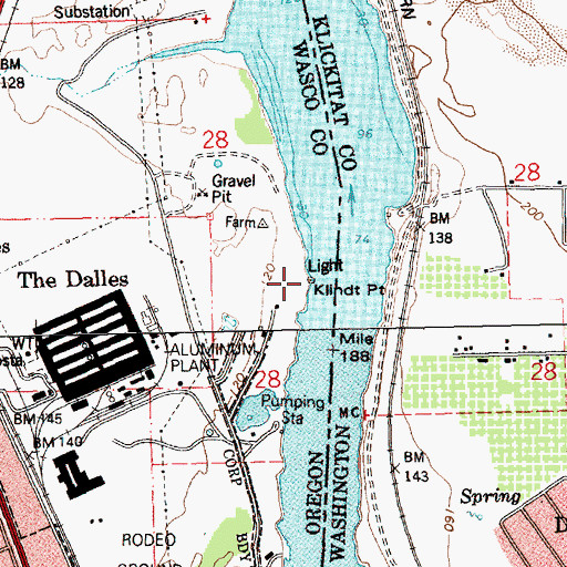 Topographic Map of Klindt Point, OR
