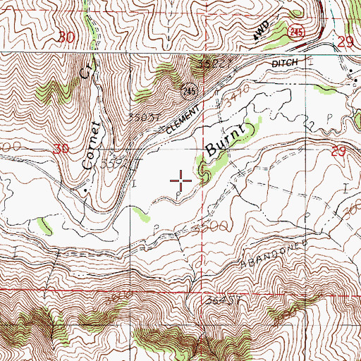 Topographic Map of Koontz Creek, OR