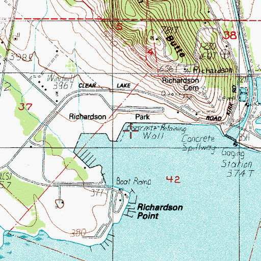 Topographic Map of Krugur Park, OR