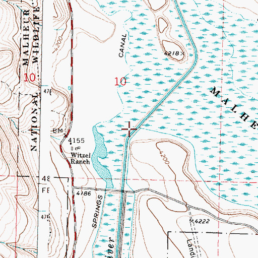 Topographic Map of Krumbo Creek, OR