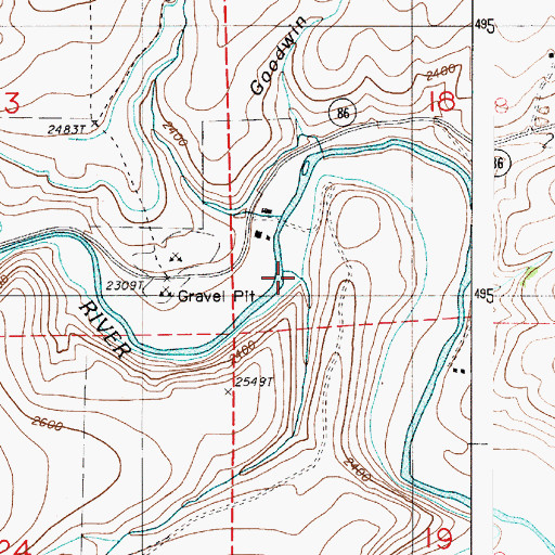 Topographic Map of Kuykendahl Gulch, OR
