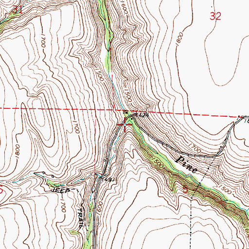 Topographic Map of La Marr Gulch, OR