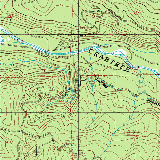 Topographic Map of Lacomb Irrigation Canal, OR