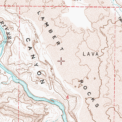 Topographic Map of Lambert Rocks, OR