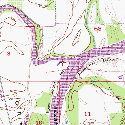 Topographic Map of Lambert Slough, OR