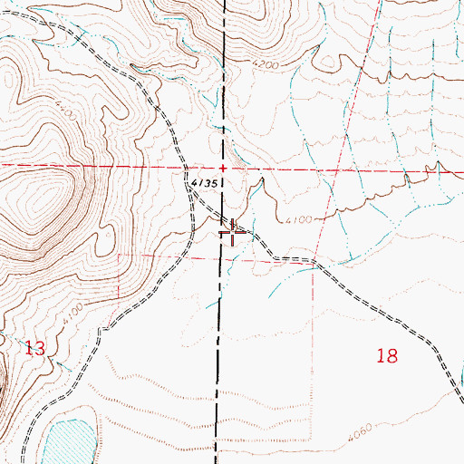 Topographic Map of Lambing Canyon, OR
