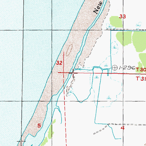 Topographic Map of Langlois Creek, OR