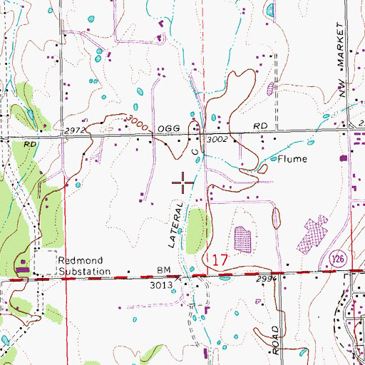 Topographic Map of Lateral C, OR