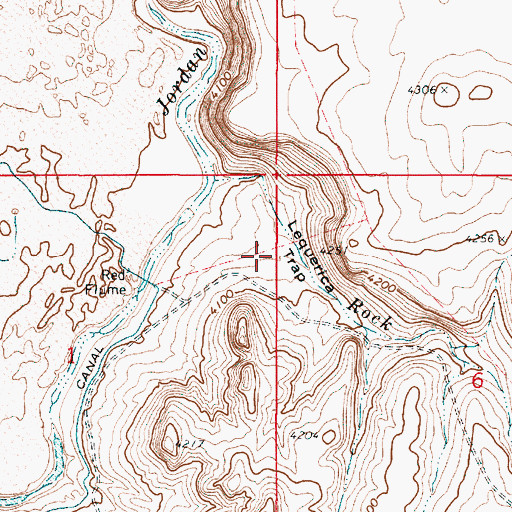 Topographic Map of Lequerica Trap, OR