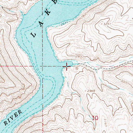 Topographic Map of Leslie Gulch, OR
