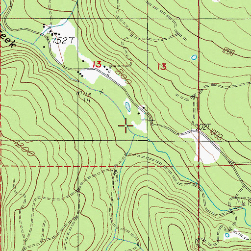 Topographic Map of Little Abiqua Creek, OR