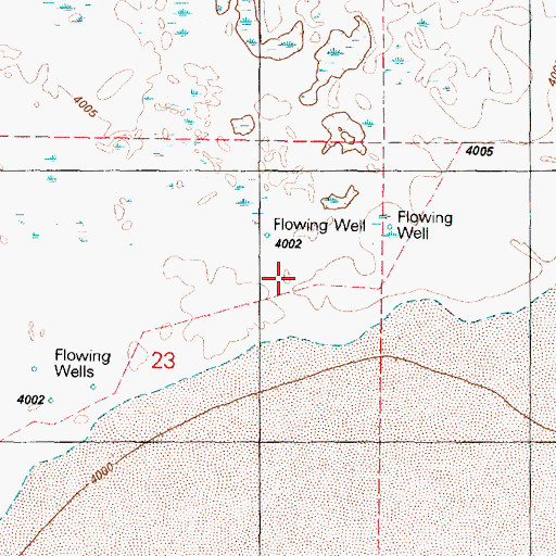Topographic Map of Little Alvord Creek, OR