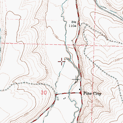 Topographic Map of Little Butter Creek, OR