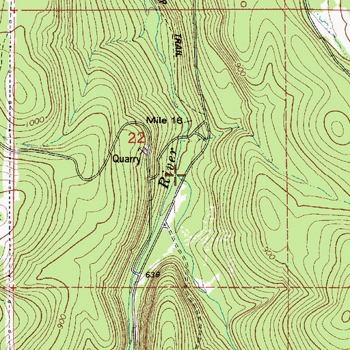 Topographic Map of Little Clatskanie River, OR