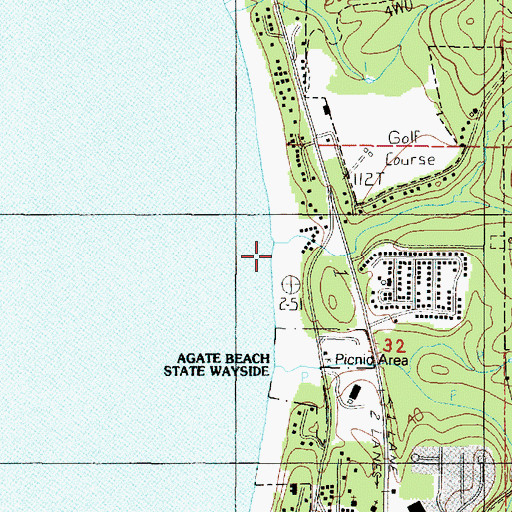 Topographic Map of Little Creek, OR