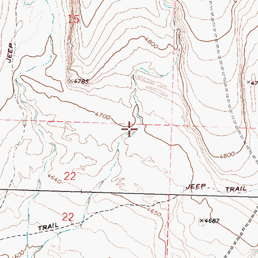 Topographic Map of Little Draw, OR