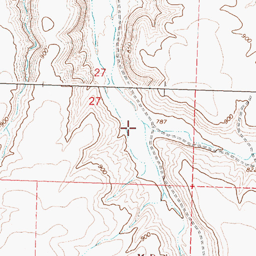 Topographic Map of Little Juniper Canyon, OR
