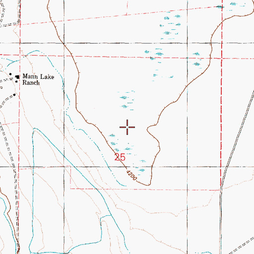 Topographic Map of Little McCoy Creek, OR