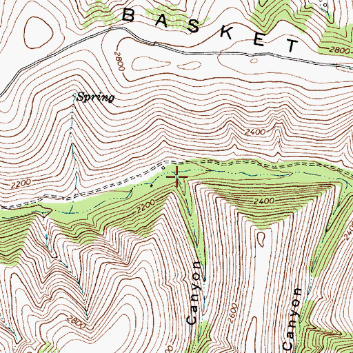 Topographic Map of Little Rayborn Canyon, OR