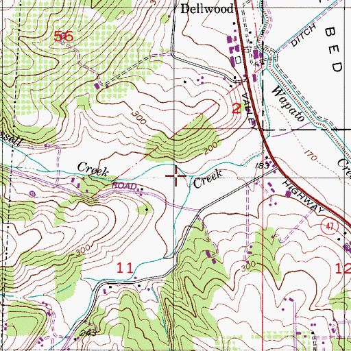 Topographic Map of Little Russell Creek, OR