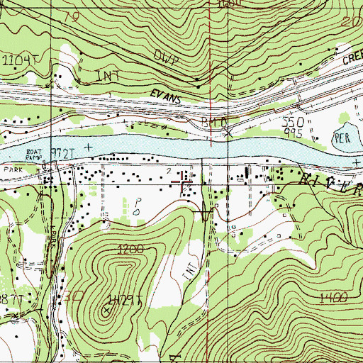 Topographic Map of Little Savage Creek, OR
