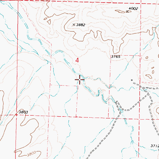 Topographic Map of Little Stinkingwater Creek, OR