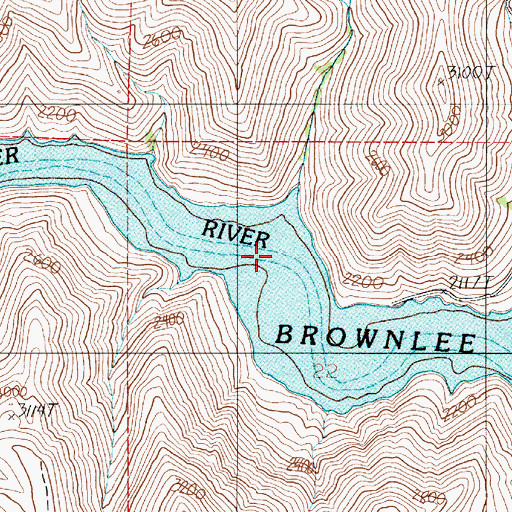 Topographic Map of Little Timber Canyon, OR