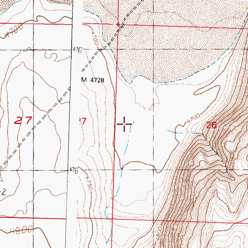 Topographic Map of Little Valley, OR
