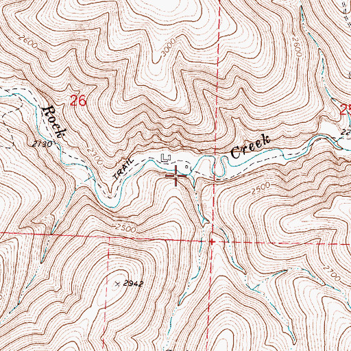 Topographic Map of Lob Fork, OR
