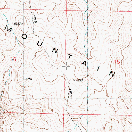 Topographic Map of Lone Mountain, OR