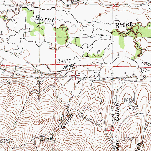 Topographic Map of Lone Pine Gulch, OR