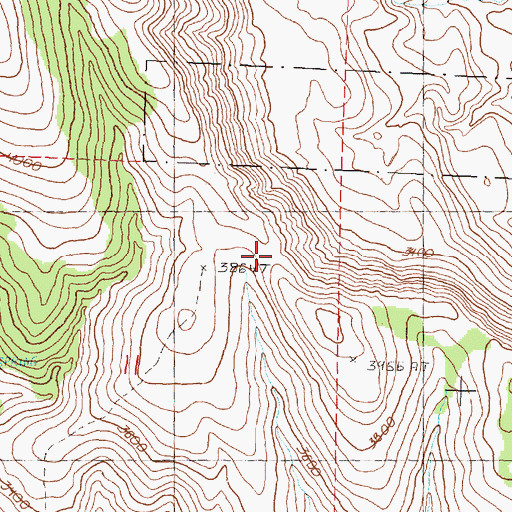Topographic Map of Lone Pine Trail, OR