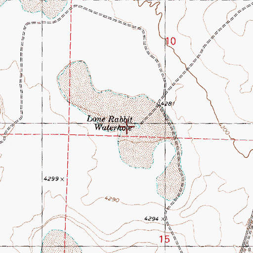 Topographic Map of Lone Rabbit Water Hole, OR