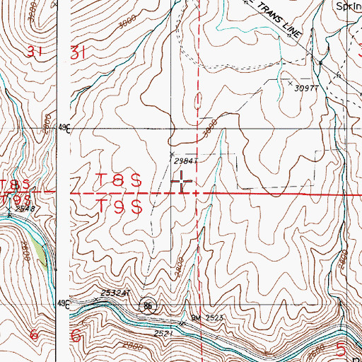 Topographic Map of Lone Star Mine (historical), OR