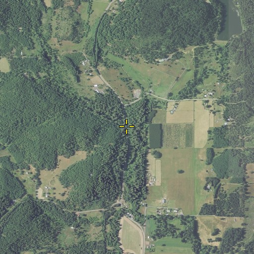 Aerial/Satellite Image of Long Creek, OR