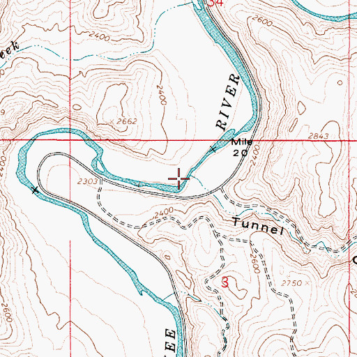 Topographic Map of Long Draw, OR