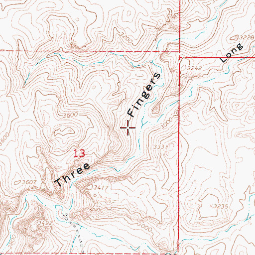 Topographic Map of Long Gulch, OR
