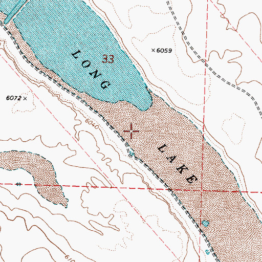 Topographic Map of Long Lake, OR